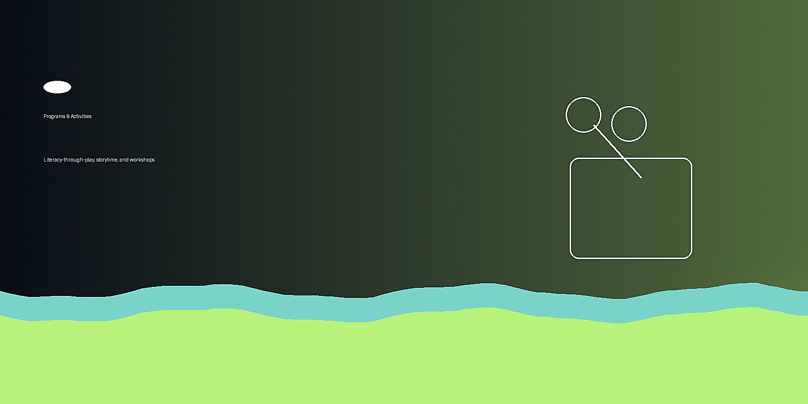 A small group of children doing a simple craft activity with picture books nearby