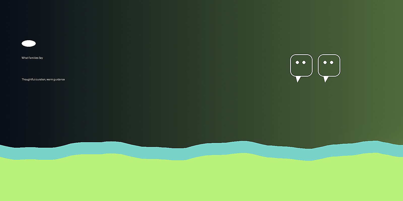 A smiling caregiver holding a children’s book while a child points at an illustration